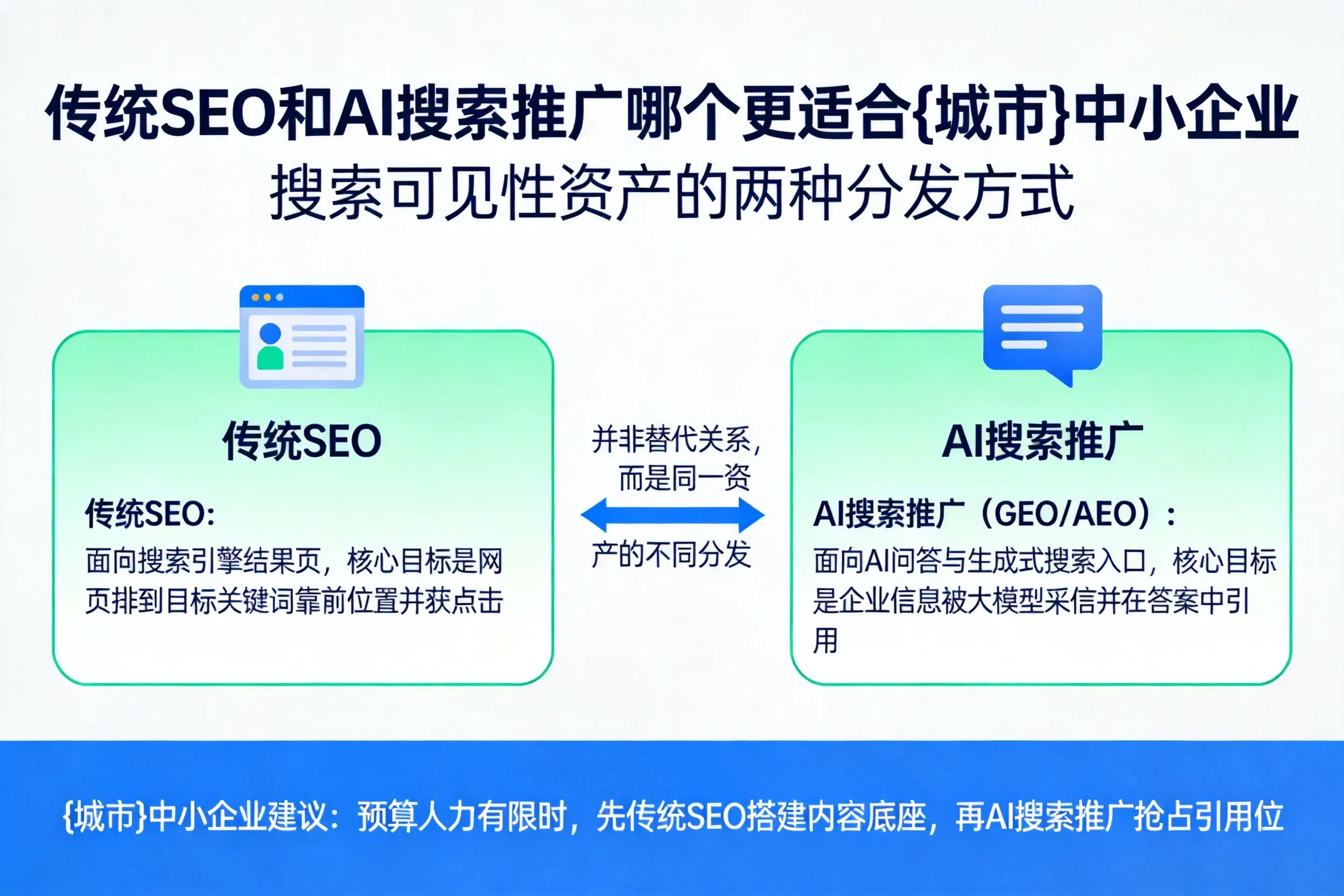 传统SEO和AI搜索推广哪个更适合北京中小企业