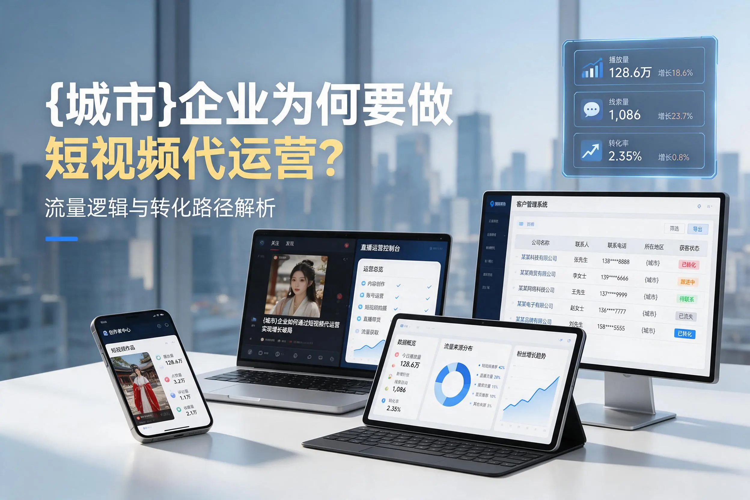 北京企业为何要做短视频代运营？流量逻辑与转化路径解析