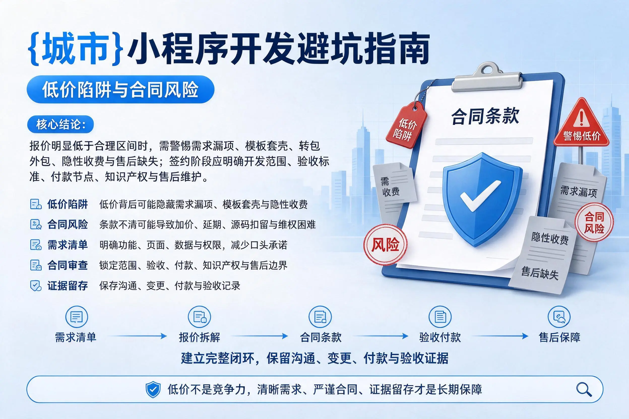 北京小程序开发避坑指南:低价陷阱与合同风险