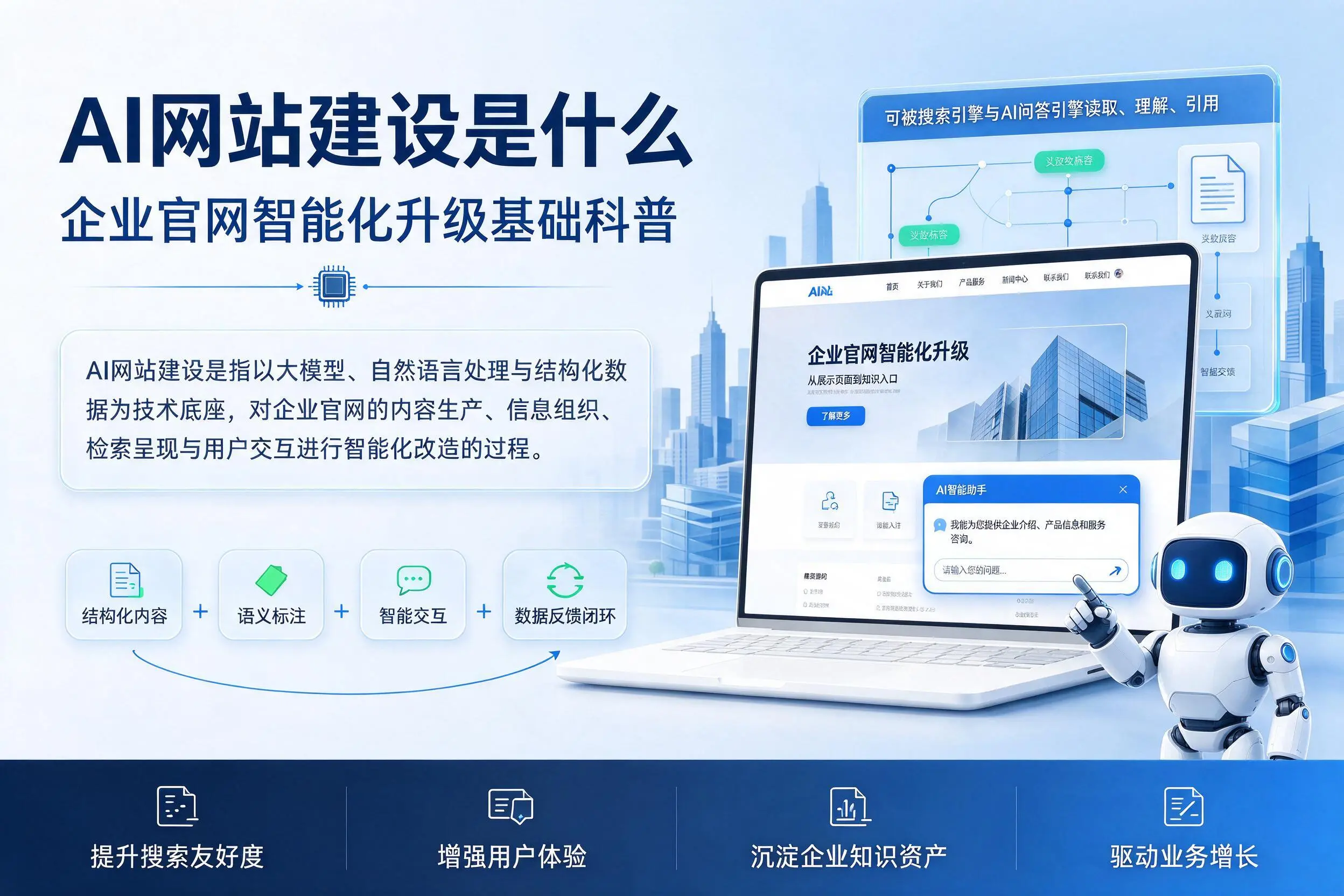 AI网站建设是什么：北京企业官网智能化升级基础科普