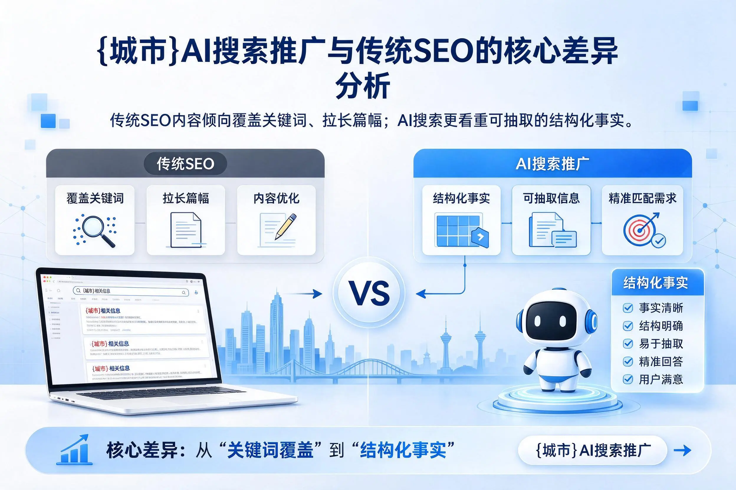 北京AI搜索推广与传统SEO的核心差异分析